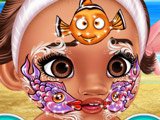 Baby Moana Face Art Game Baby Moana Face Art Game